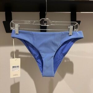 Zulu & Zephyr Signature Stripe Classic Brief. Sky Blue Bikini Bottom. NWT.